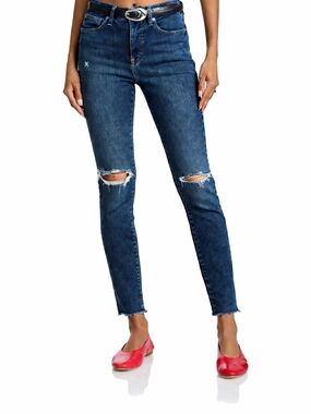 EUC Frame Ali High-Rise Cigarette Skinny Jeans -Dublin Rips Size 34